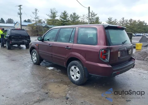 2007 Honda Pilot Lx z USA, uszkodzony, nr VIN 5FNYF18107B007045